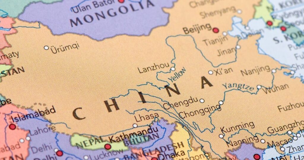 広東語と中国標準語の使用地域