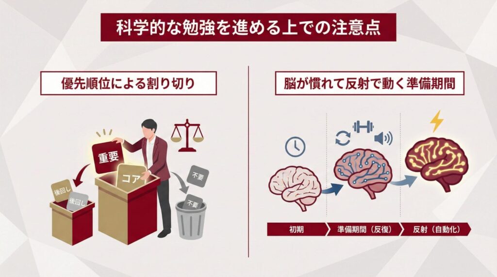 科学的な勉強を進める上での注意点