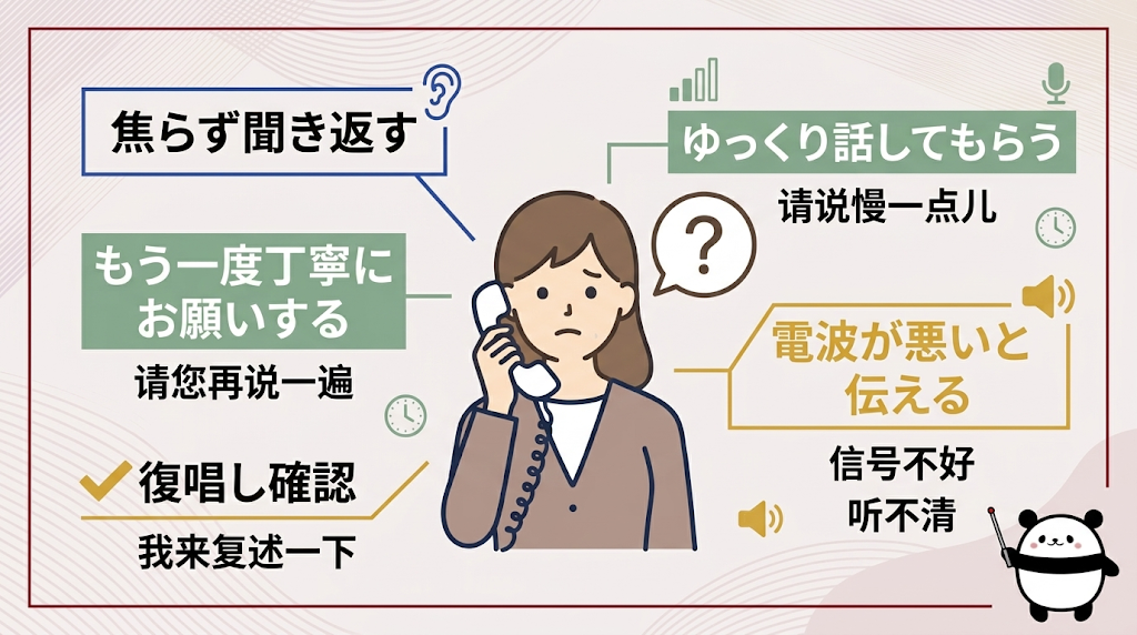 聞き取れないときに使える中国語の切り返しフレーズ